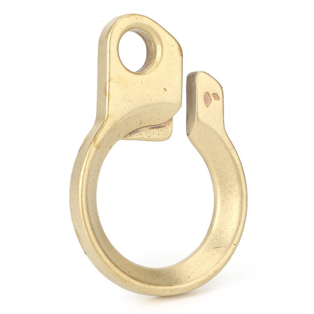 Gold Key Chain Carabiner Bottle Opener Tool EDC Outdoor Solid Brass New