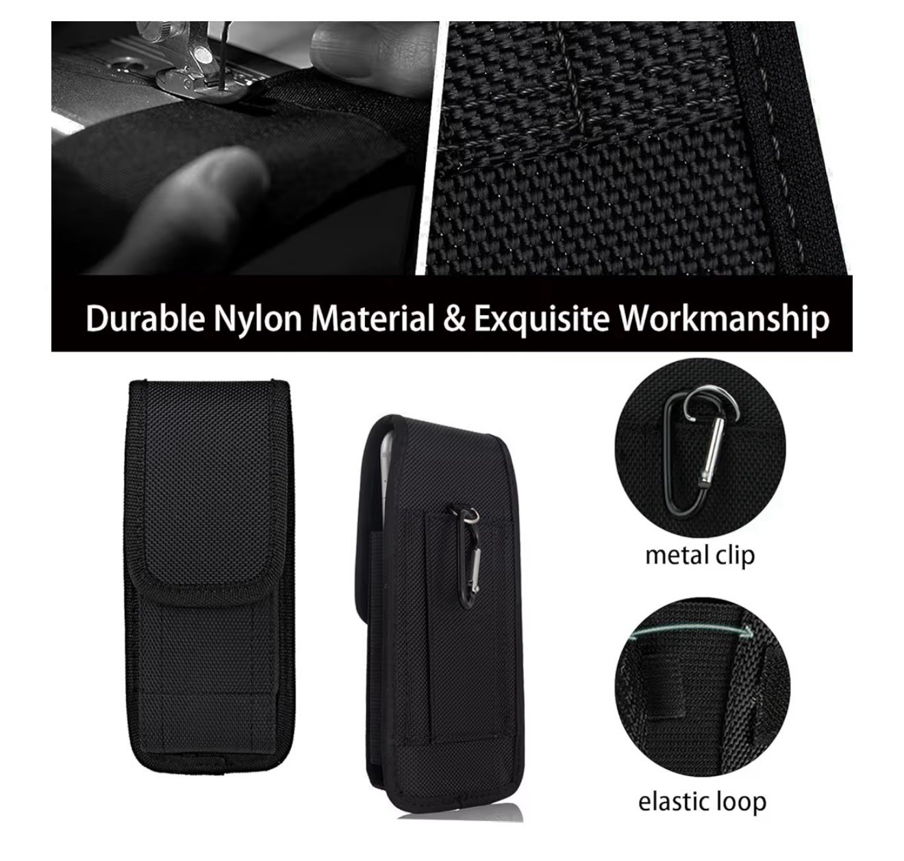Multitool Sheath EDC Pouch MultiPurpose Belt Clip Tool Holder 2 Belt Keepers New