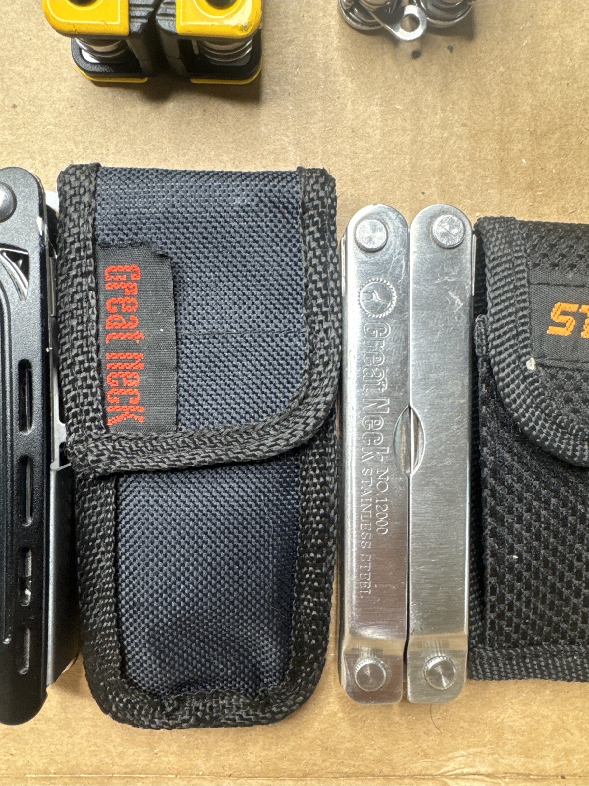 Mixed Pocket Knife Utility Multi-Tool Lot Sthil Dewalt Shrade Sheffield