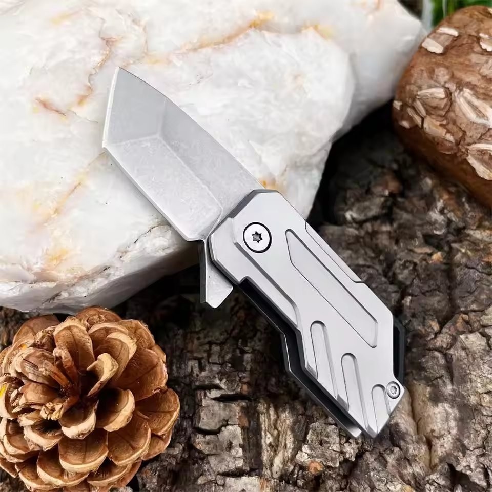Mini Portable Pocket Folding Tool 5Cr13Mov Steel Handle Outdoor Hiking Camping