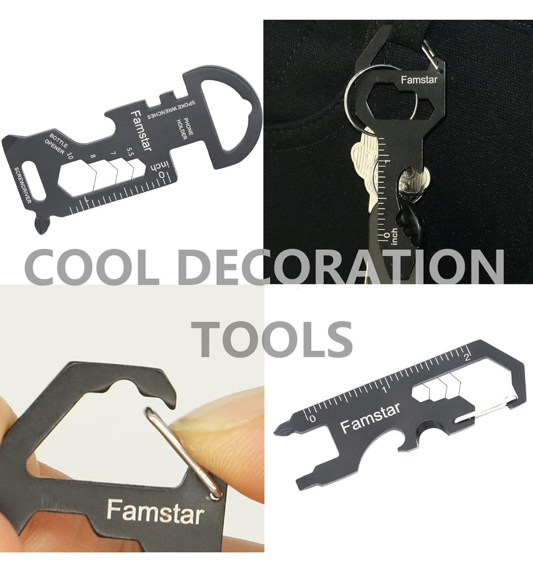 °Keychain Multitool 3Pack Metal Pocket Tool Portable No rust Wrench for Screw,ru