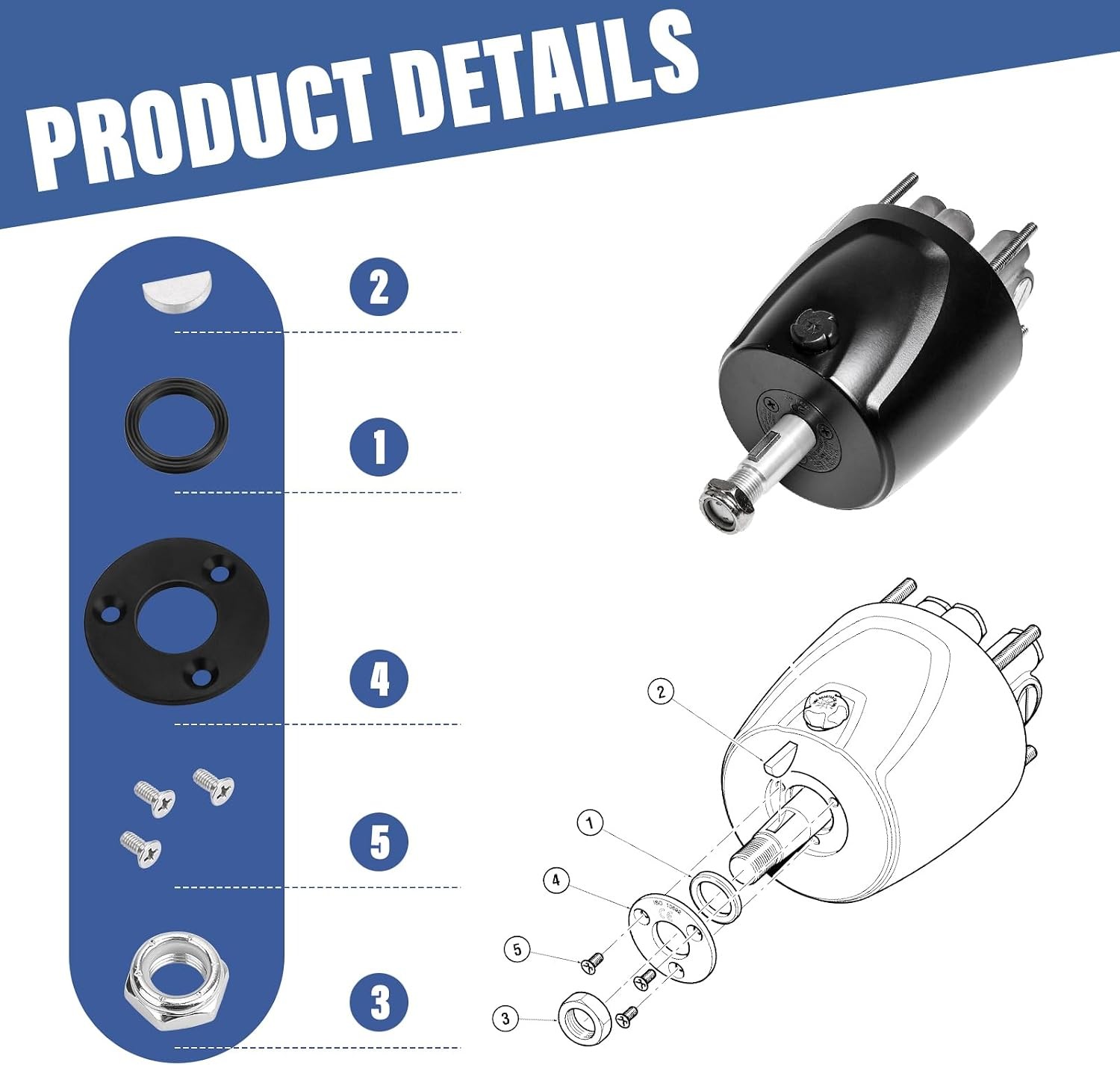 Hydraulic Helm Seal Service Kit HP6032 for Seastar