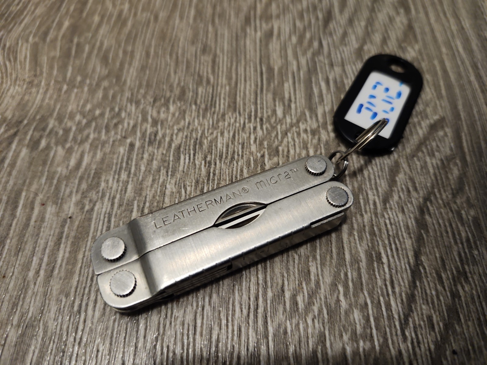 Leatherman Micra Multitool – Stainless Steel, Used, Good Condition