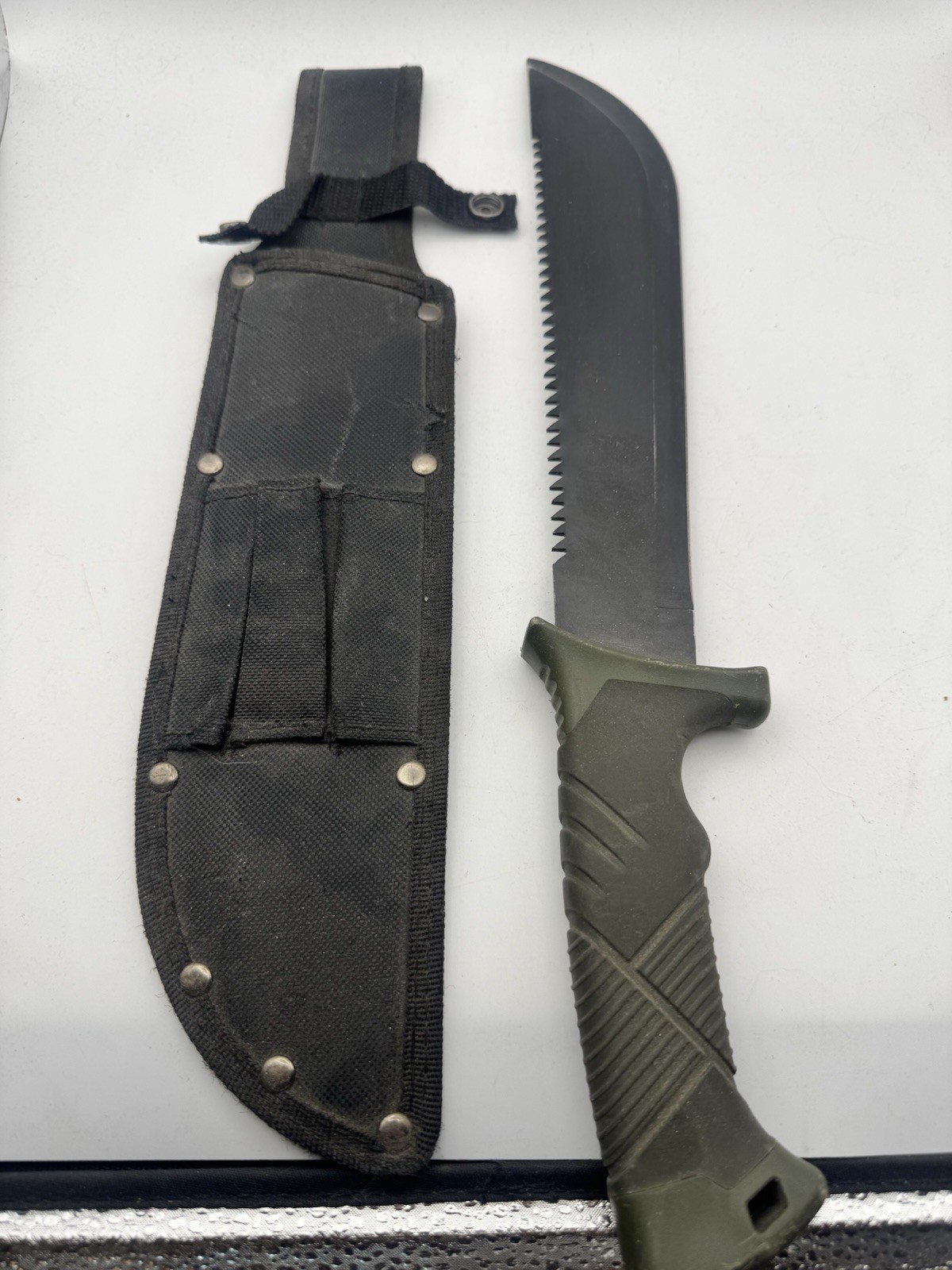 Ozark Trail 10″ Machete with Saw Teeth, Model 5031 Used
