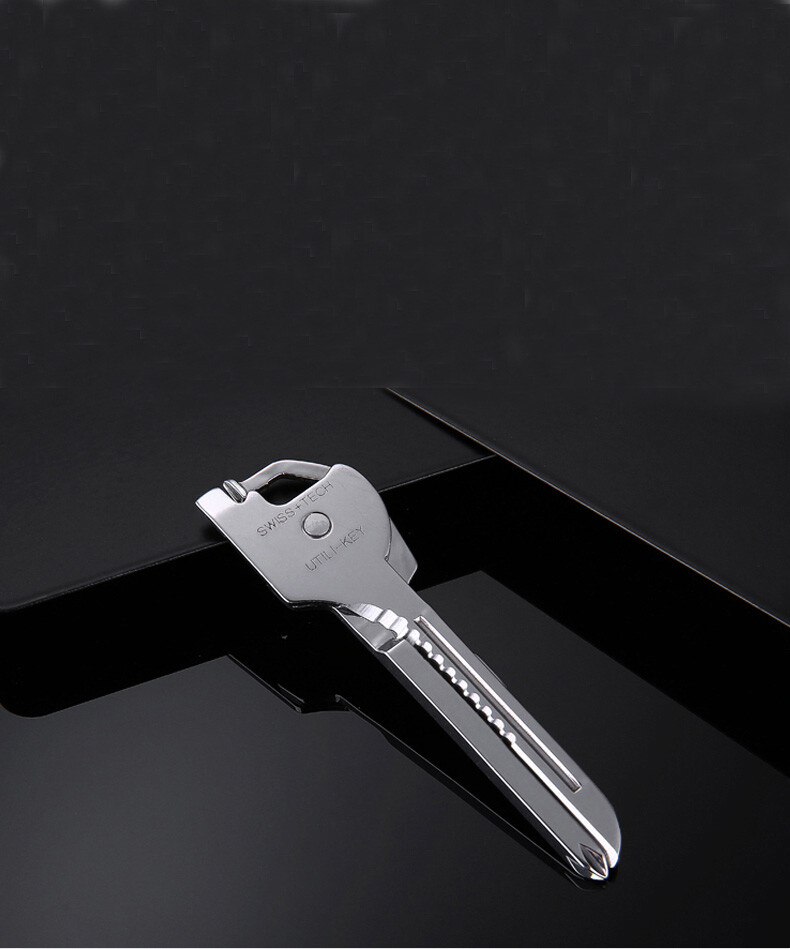 6 in1 Keychain Keyring Multi Tool Stainless EDC Screwdriver Opener Camping Tool