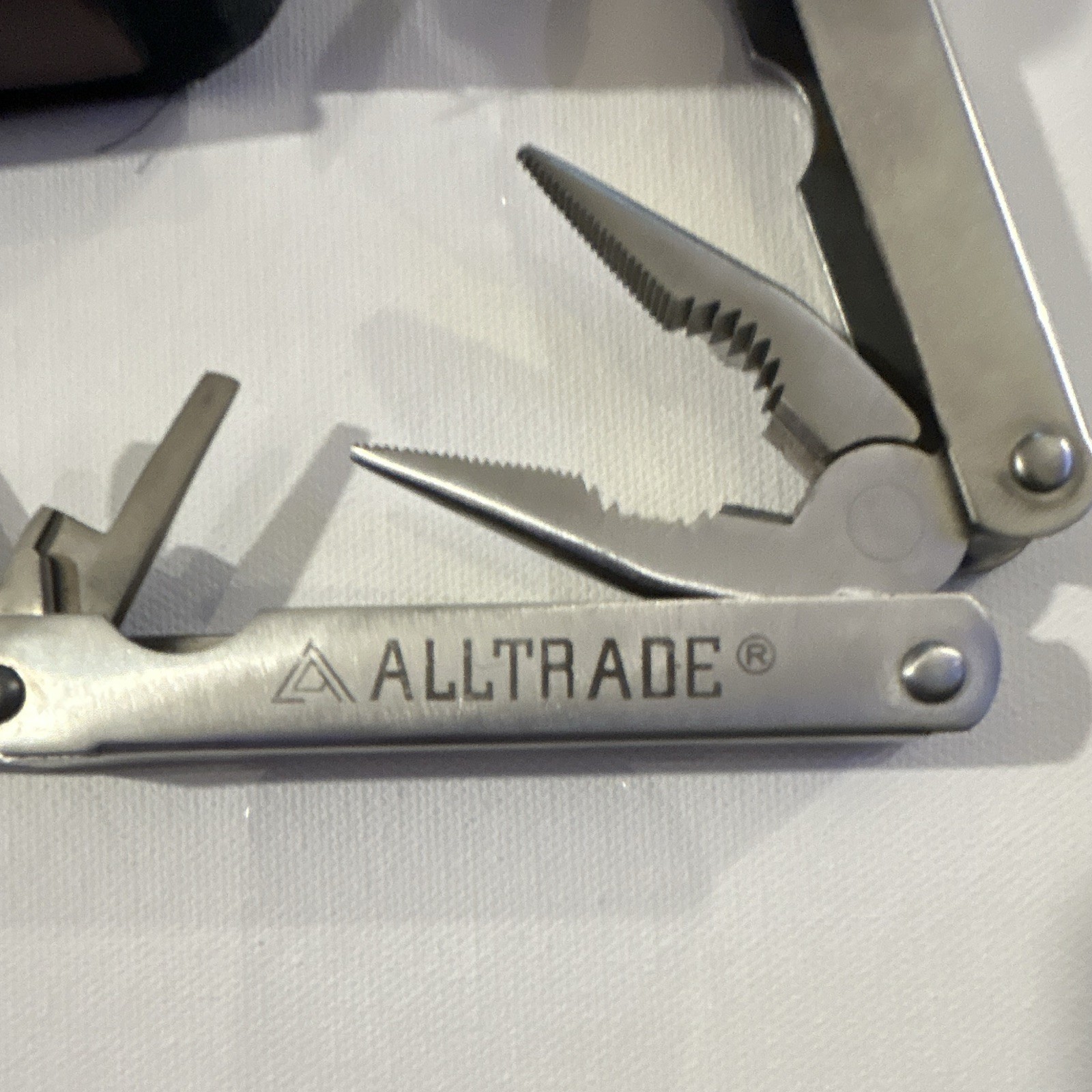 ALLTRADE Multi-Tool Stainless Steel, 8 Tools, Plier, Knife, Sheath Included