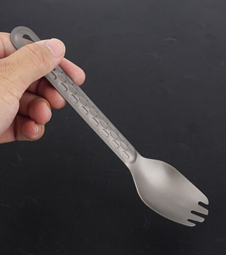 Pure Titanium Spoon / Fork Spoon Tableware Outdoor Travel Portable Meal Tool EDC