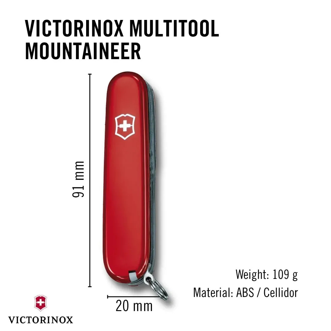 Japan NEW VICTORINOX Mountaineer Swiss Army Knife Multi-Tool Red 19 Functions