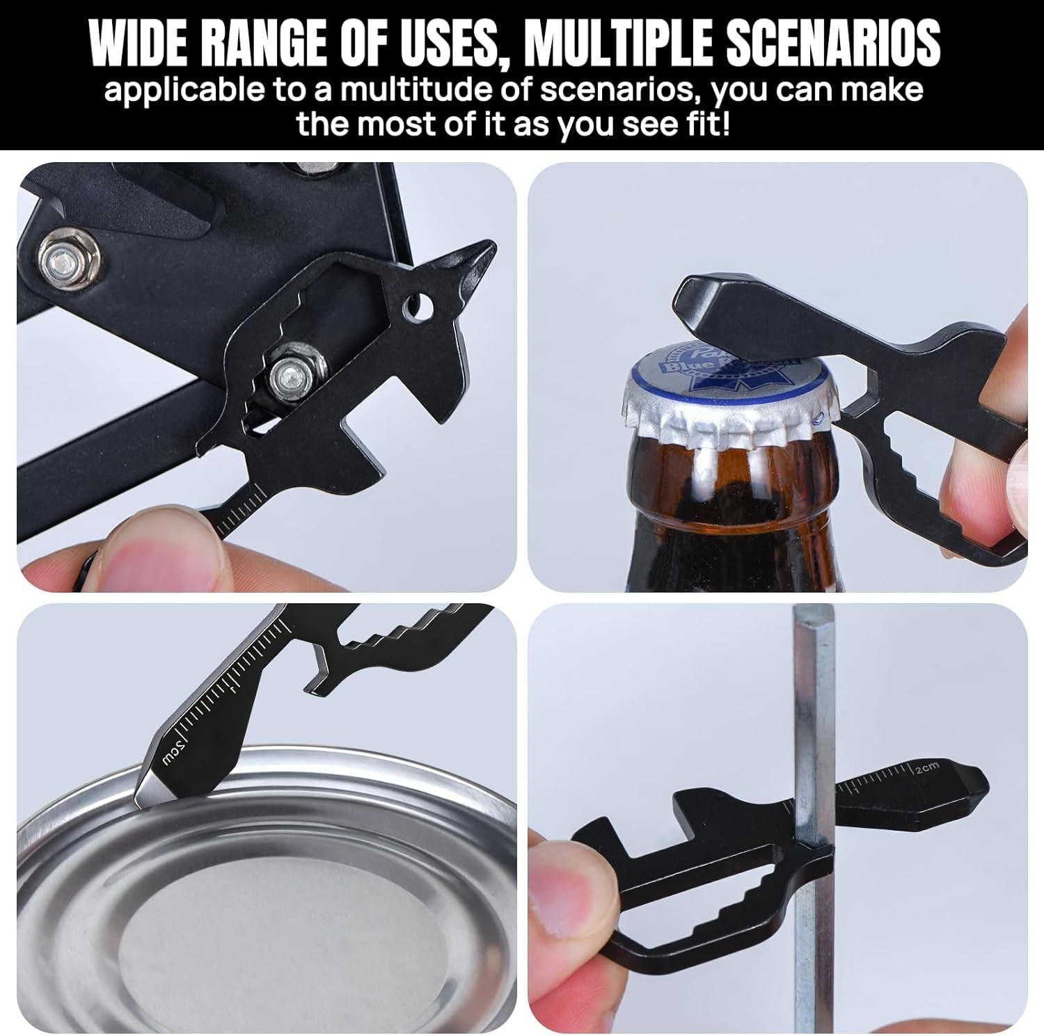 7-in-1 Multitool Card Wallet Size EDC Pocket Tool Multifunctional Survival Tool