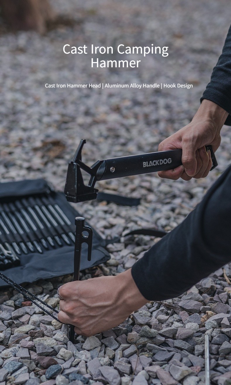 Outdoor multifunctional tools, camping tents, ground nails, hammers