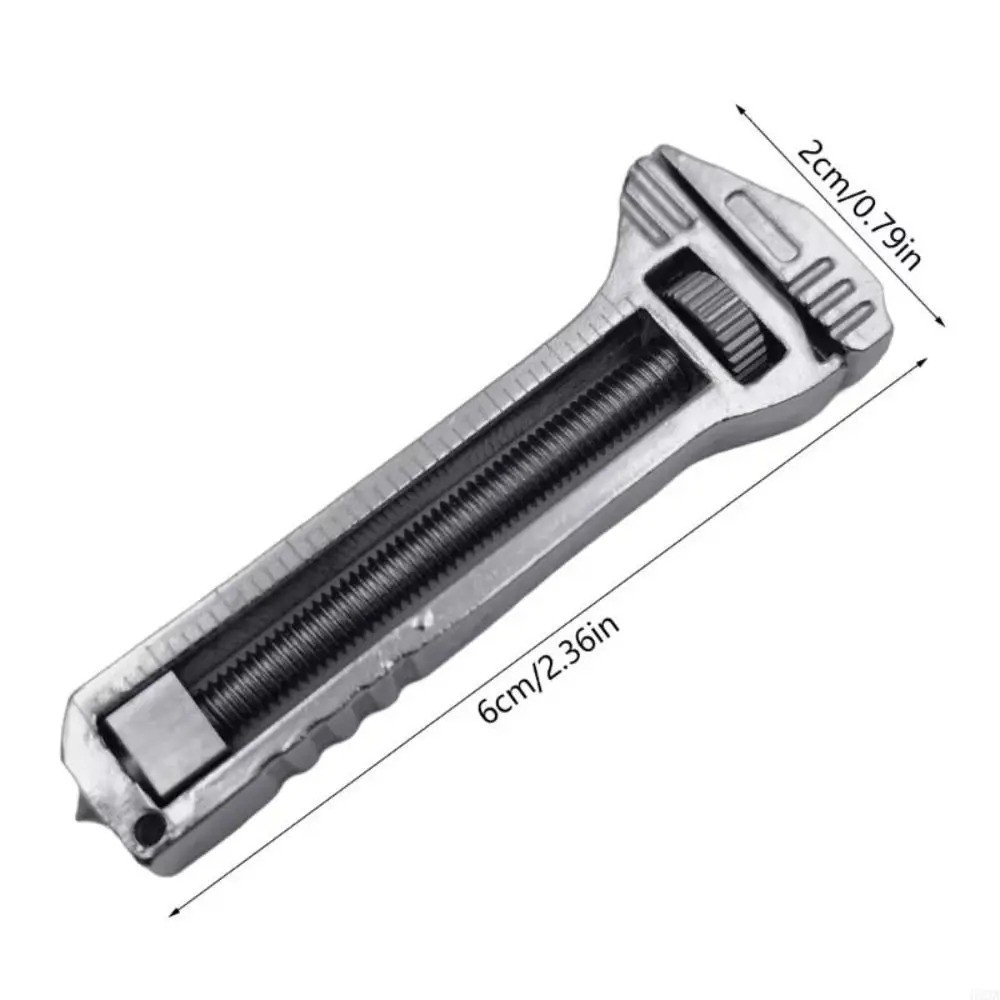 Mini Adjustable Multi Tool Wrench with Cutter & Bottle Opener Pocket Tool