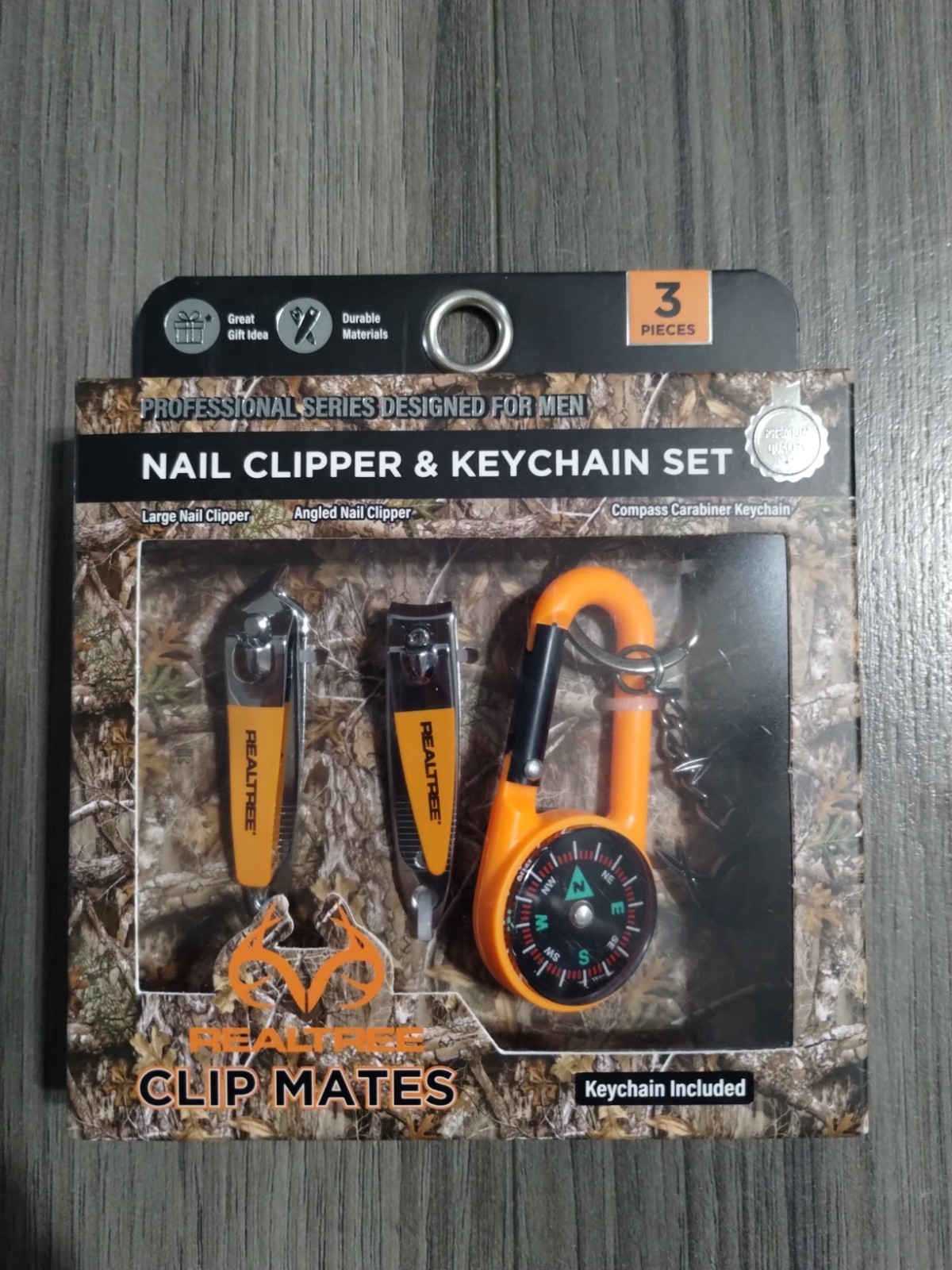 Realtree Nail Clippers And Key Chain Set