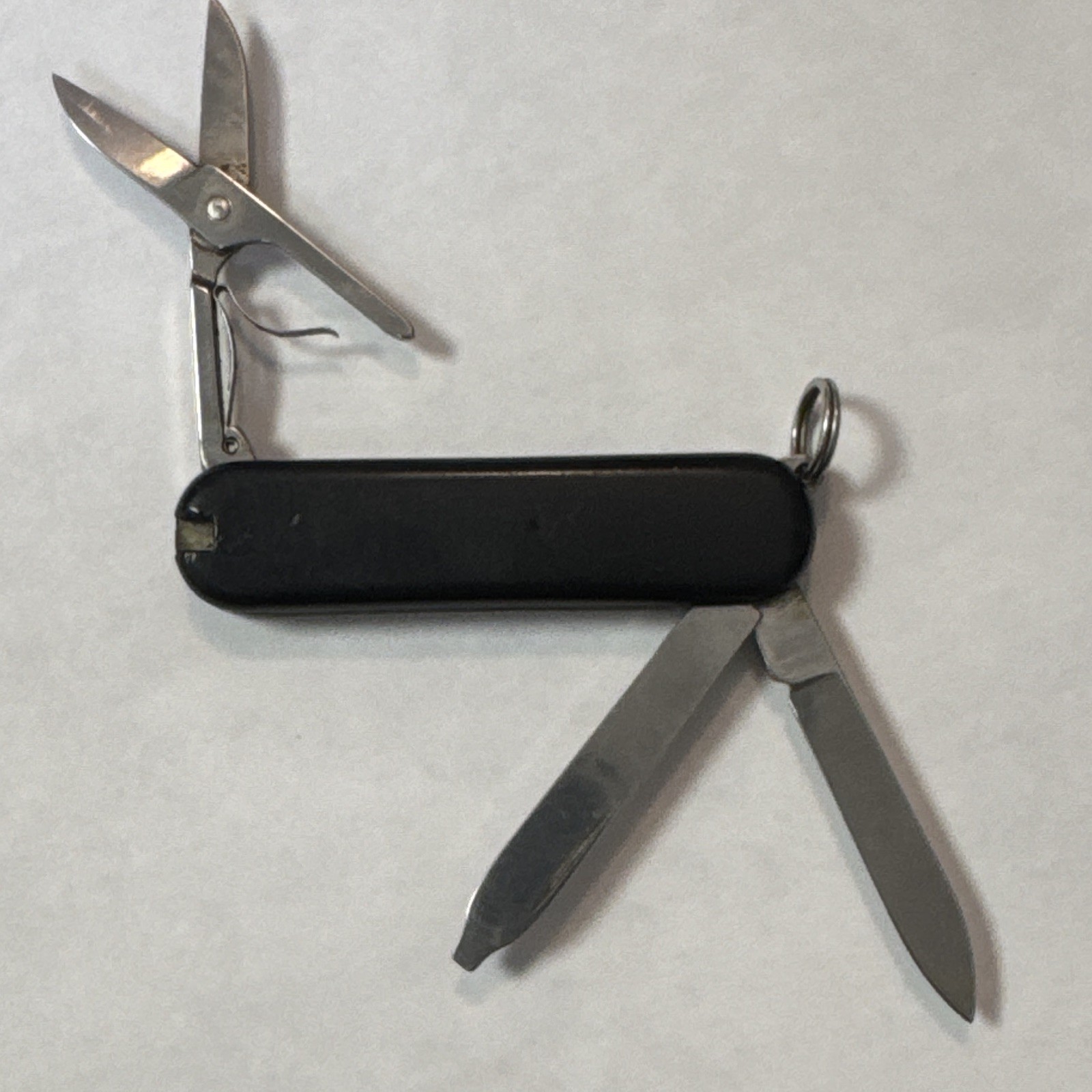 Victorinox Swiss Army Rostfrei Black Multi-Tool Knife/Scissors/File Keyring