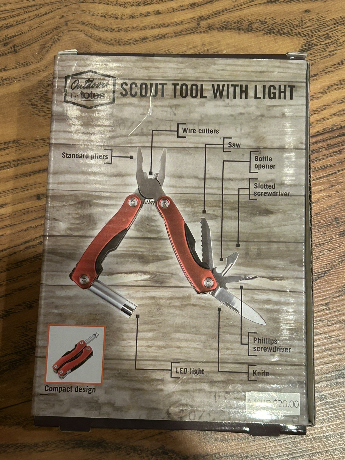 Outdoors by Totes Tool Set – Scout Tool With Case LED light