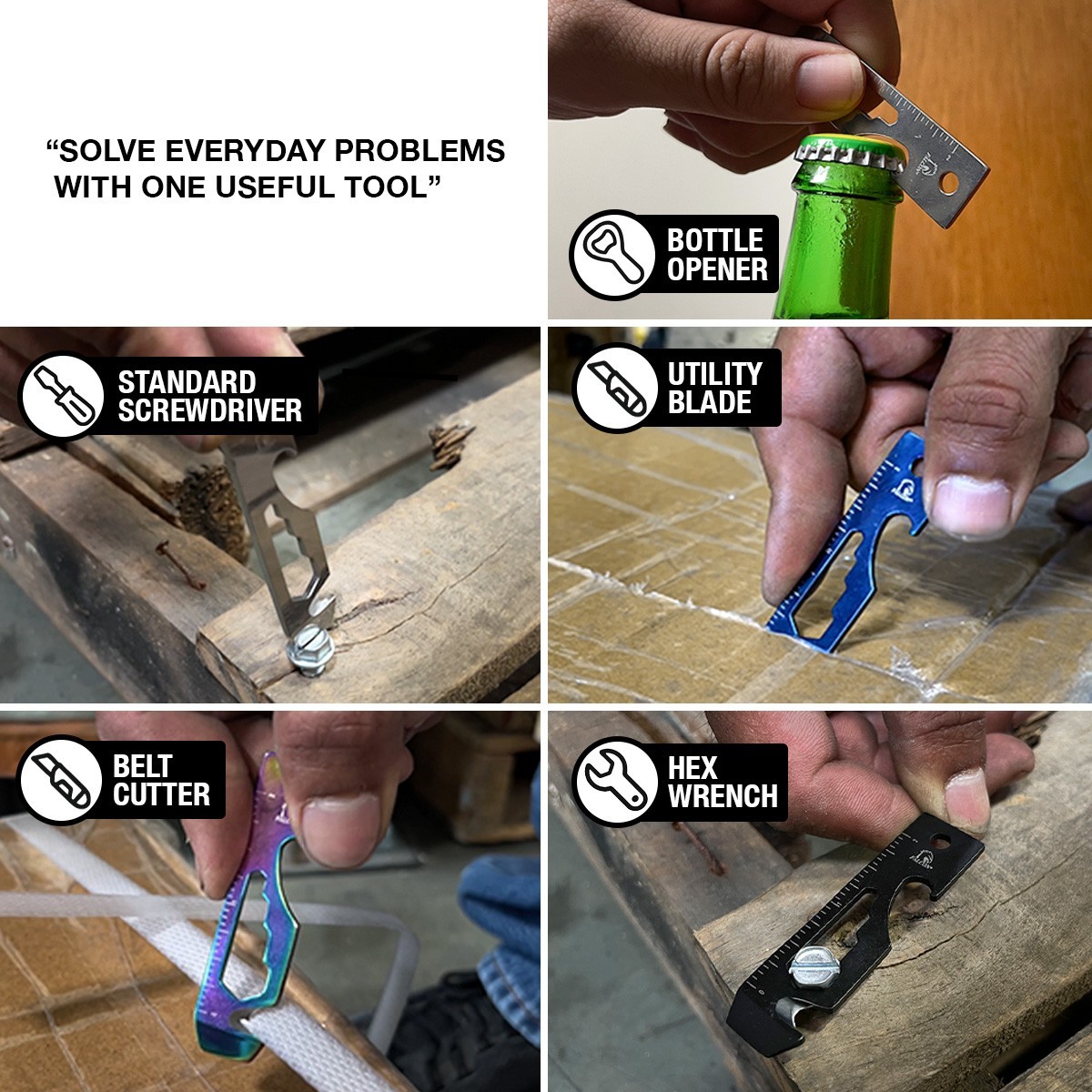 10 Piece Falcon® 8-in-1 Stainless Steel Versatile Multitool – Compact EDC Gear