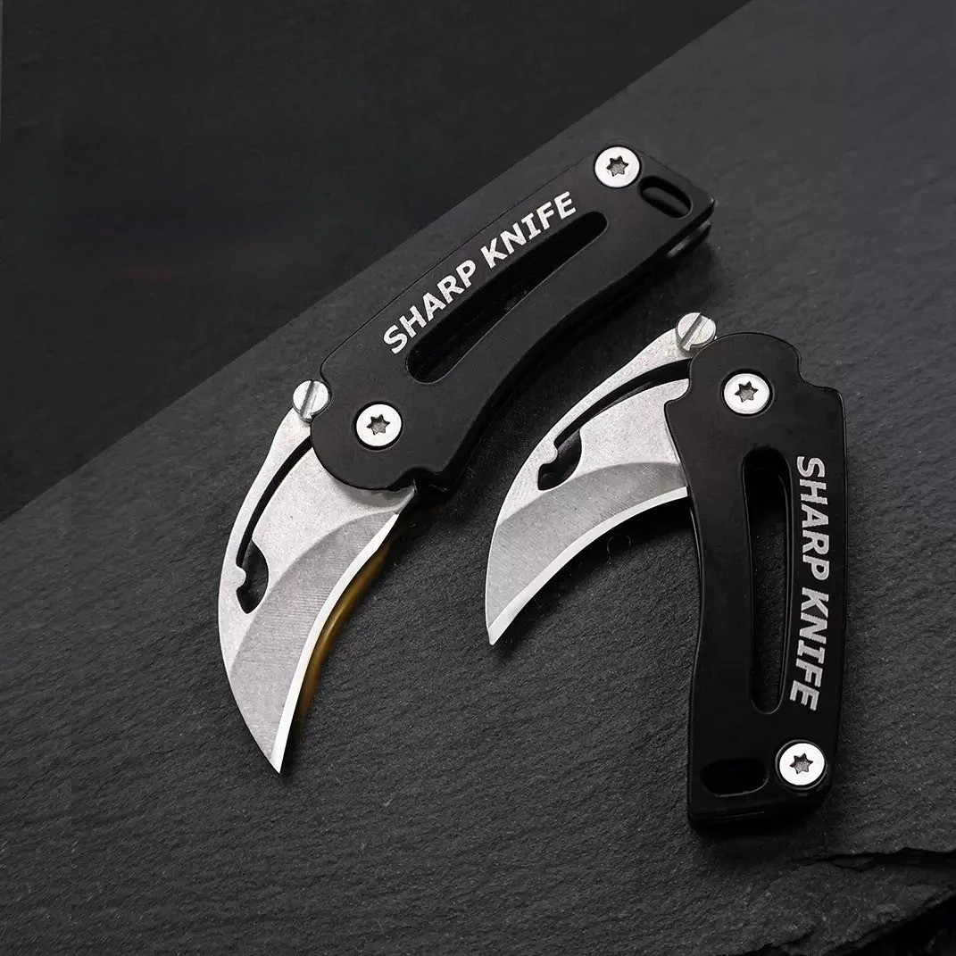Mini Folding Keychain Utility Cutter Portable Outdoor EDC Pocket Tool