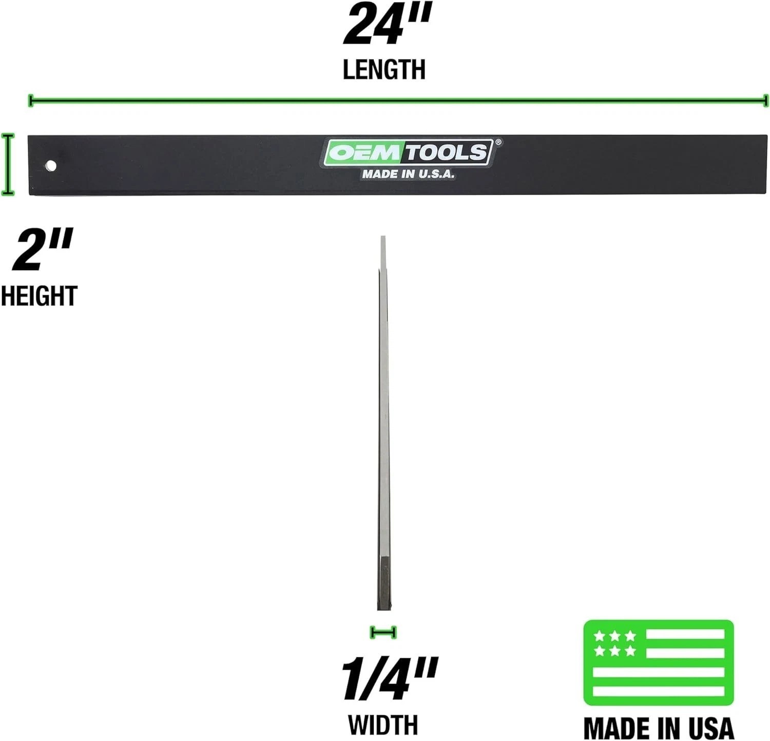 Precision Ground 24-Inch Straight Edge Tool for Accurate Engine Inspections