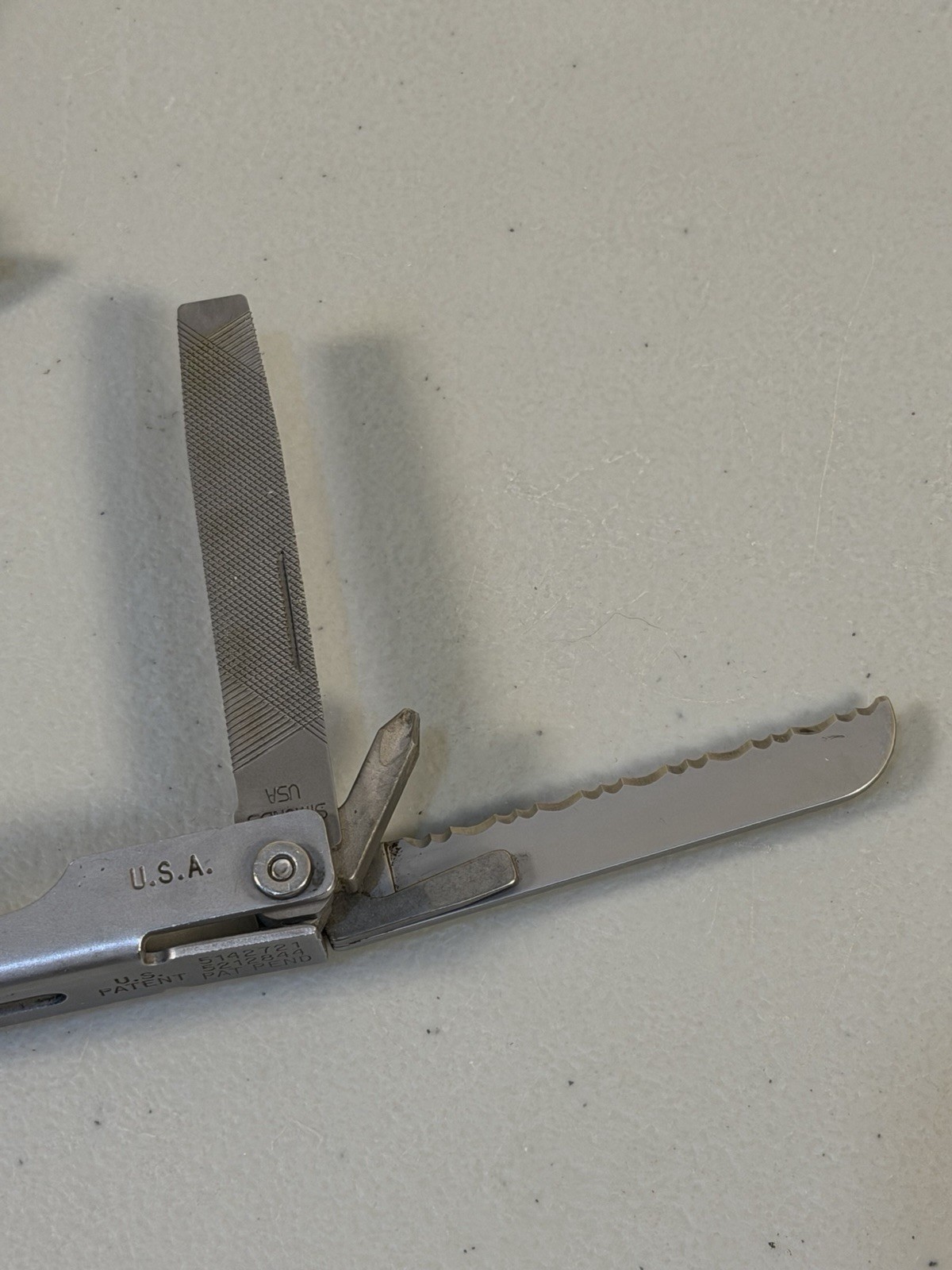 VTG Rare Gerber Multi Plier Folding Multi Tool W/ Sheath Early Model Very Nice