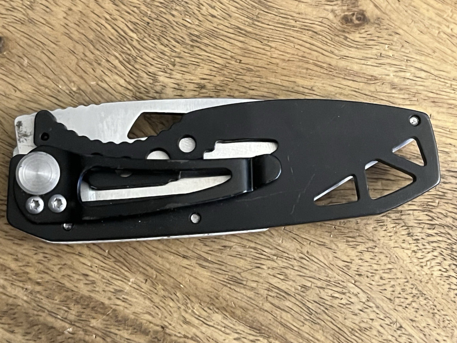 Snap-On BLACK /RED Pocket Knife SUPER NICE!! TSA Confiscated ~TASKCo