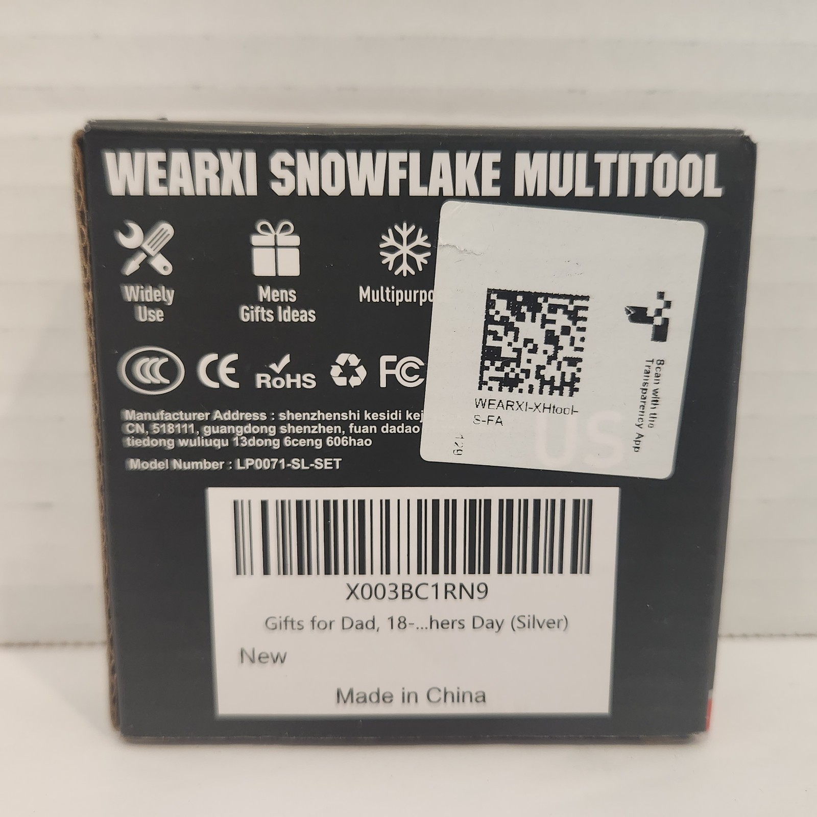 Stainless Snowflake Shape 18 In 1 Multi Tool Screwdriver NEW FREE SHIPPING