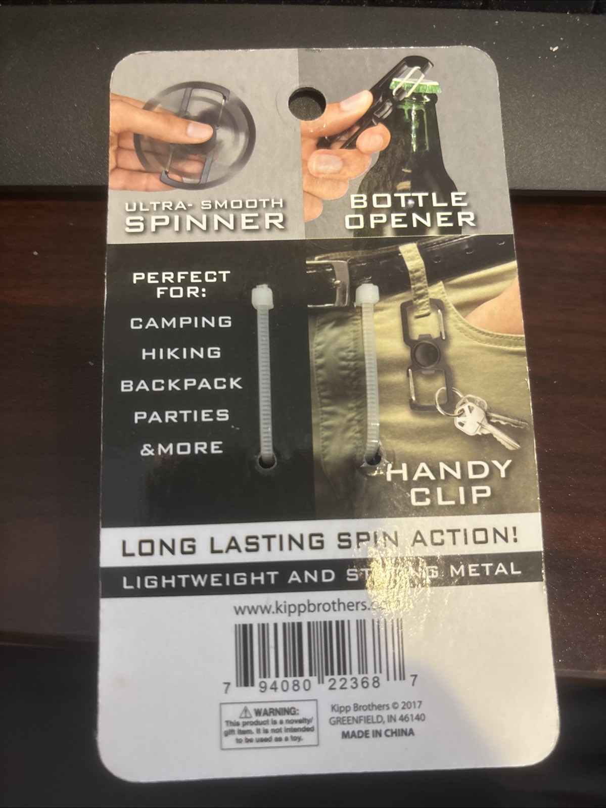 New Key Carabiner Bottle Opener and Fidget Spinner All In One EDC Tool