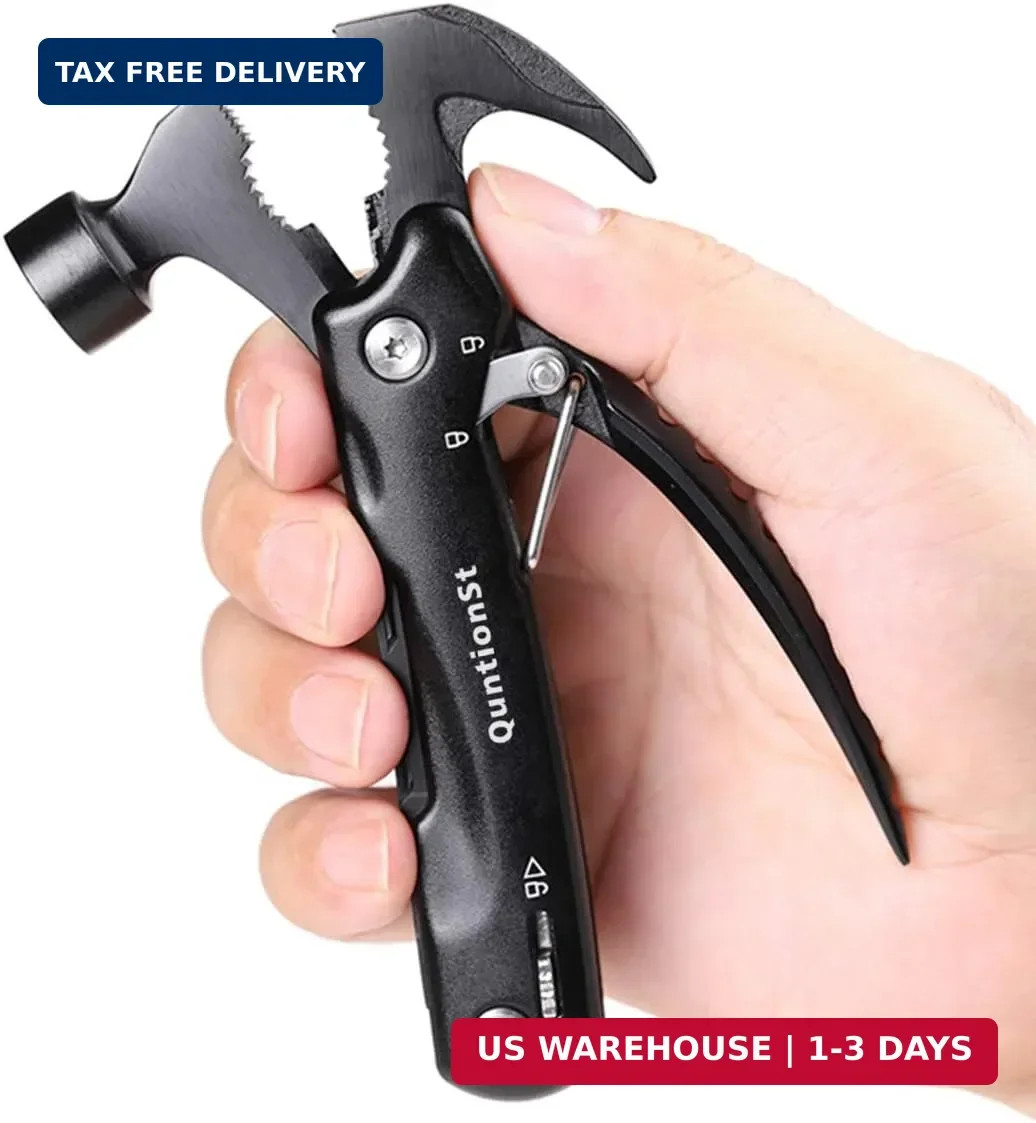 Birthday Gifts for Men,12-in-1 Hammer Multitool,Christmas Stocking Stuffers for