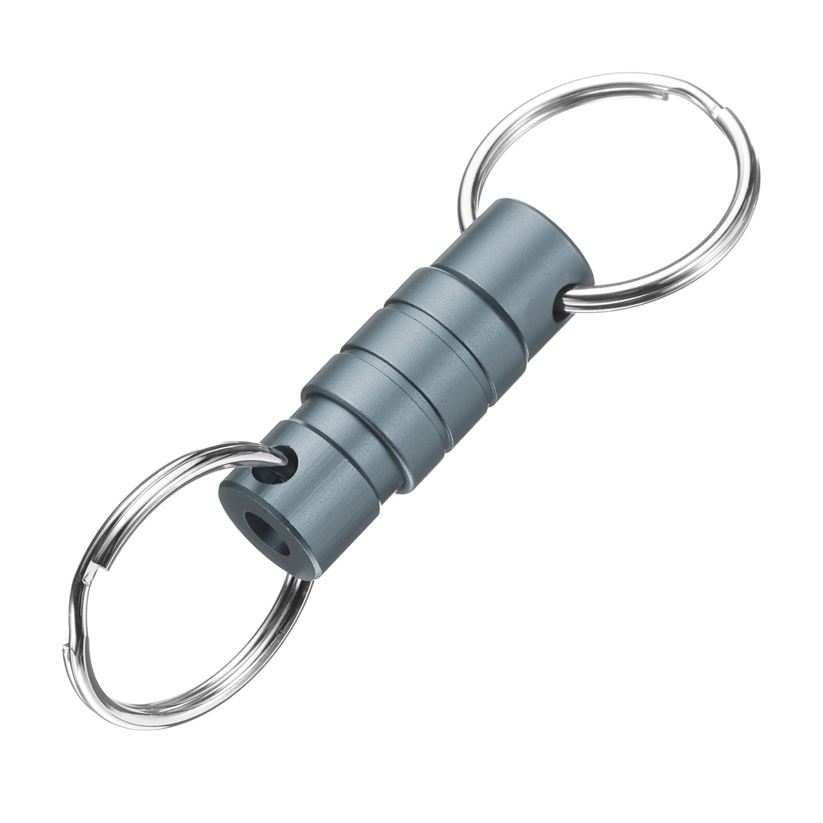 Quick Release Keychain, Detachable Pull Apart Key Rings Clip, Grey