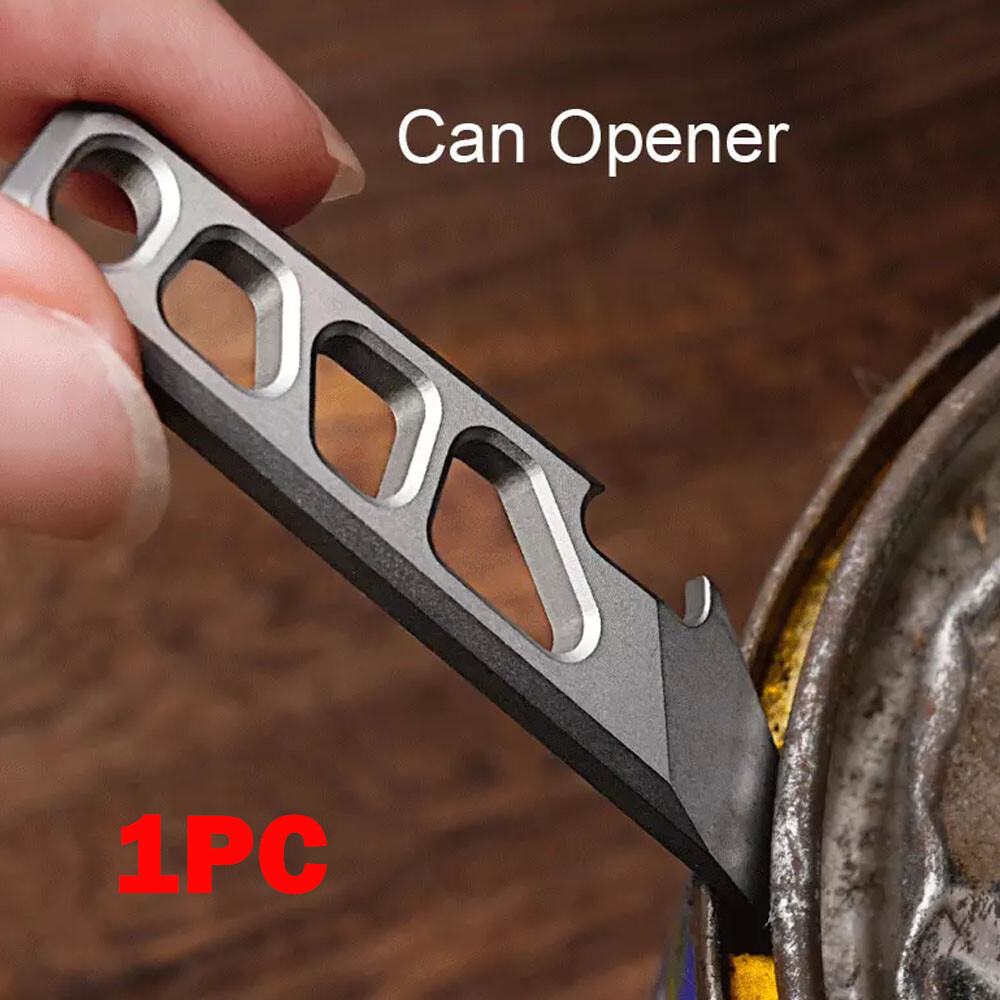 For EDC Titanium Alloy Multi Tool Pry Bar Crowbar Bottle Opener Pendant Gift