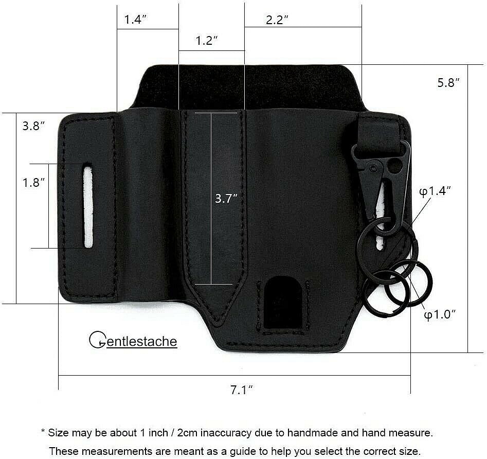 Multitool PU Leather Sheath EDC Pocket Organizer Man Sheath With Pen Holder US