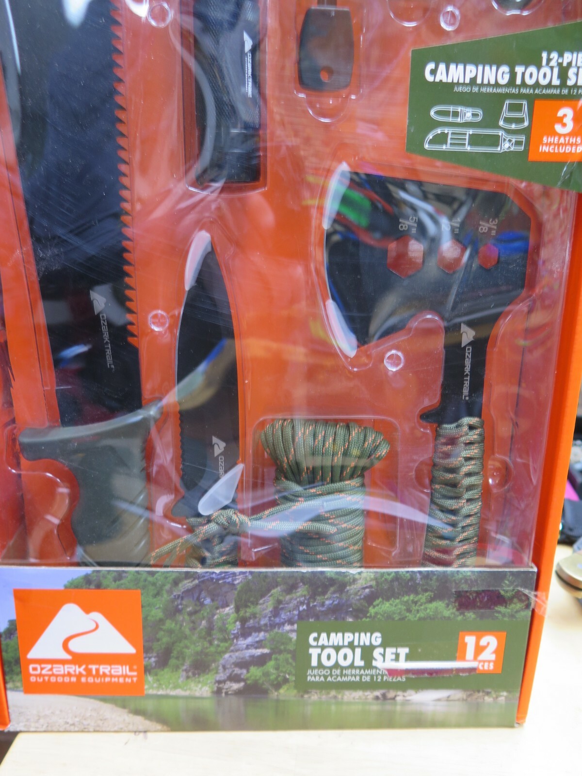 ✅ OZARK TRAIL 12 – PIECE CAMPING TOOL SET – GREEN – NEW HUNTING SURVIVAL