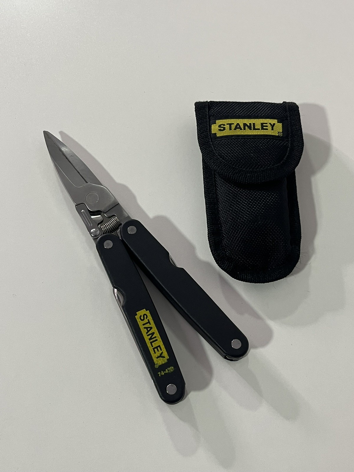 STANLEY 74-438 Folding Pocket Shears Multi Tool Stainless with Sheath