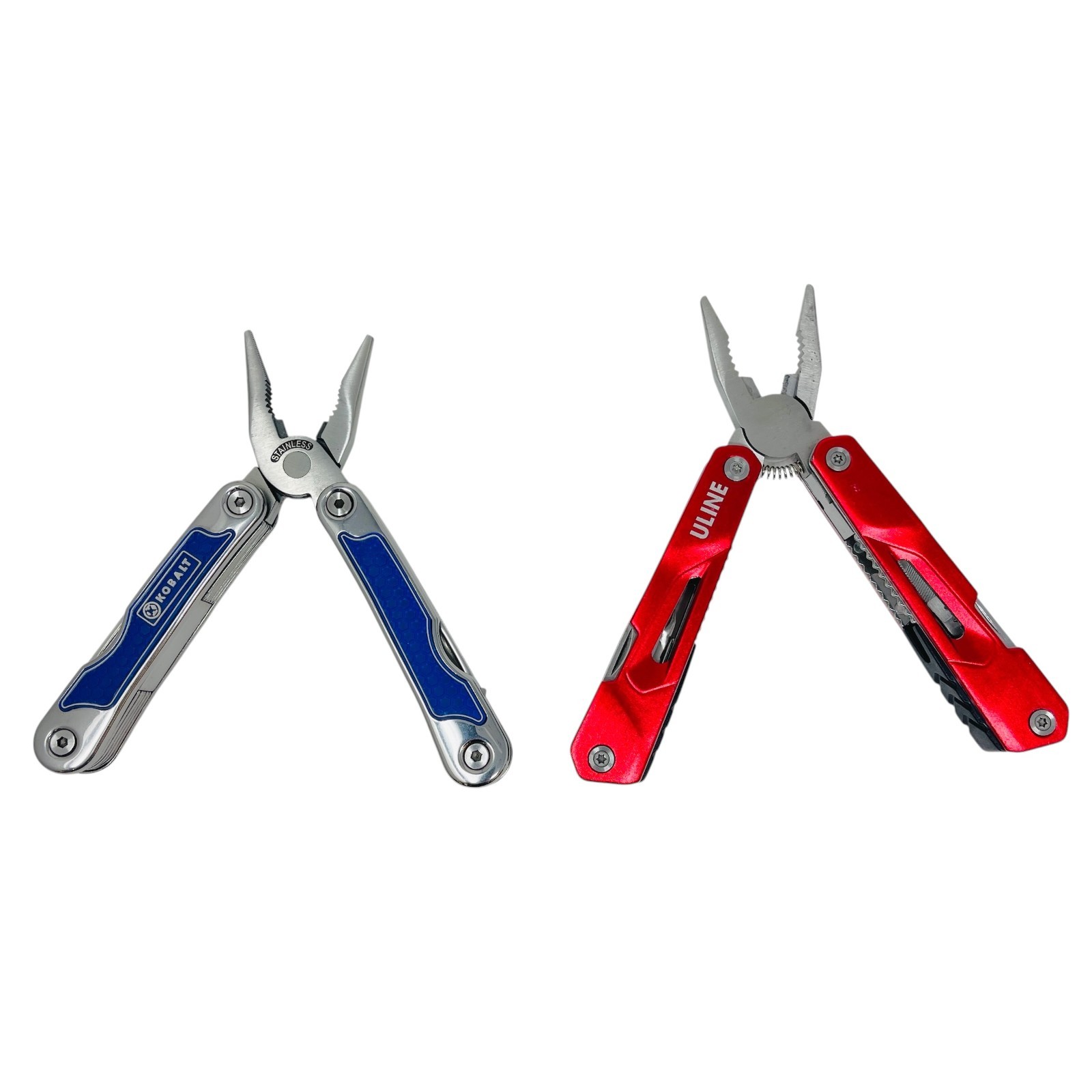 ULINE & KOBALT Multi-Tool Lot Professional Folding Pliers Set EDC, 2pc