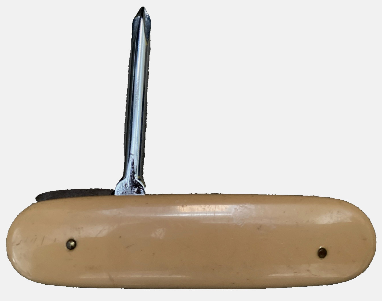 Seizo Japan 3.75″ Tan Stainless Screwdriver Folding Pocket Tool