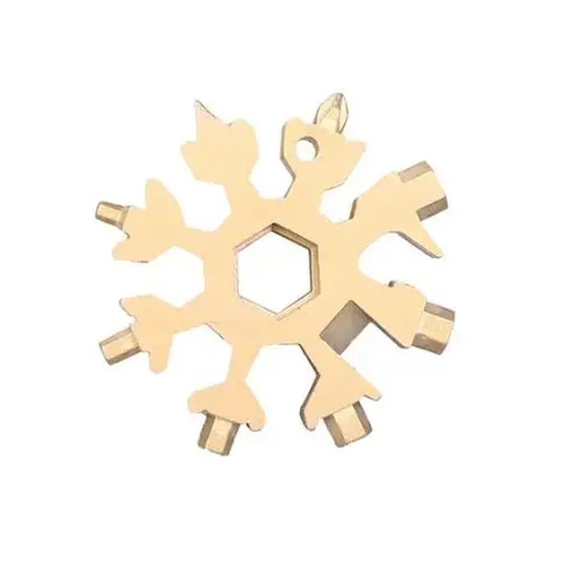 18-In-1 Snowflake Multi-Tool Stainless Steel Portable Wrench All-In-One Screwdri