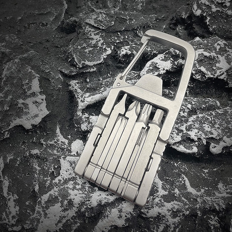 Outdoor Stainless Steel Multi Tools Card Bottle Opener Keychain EDC LittleHelper