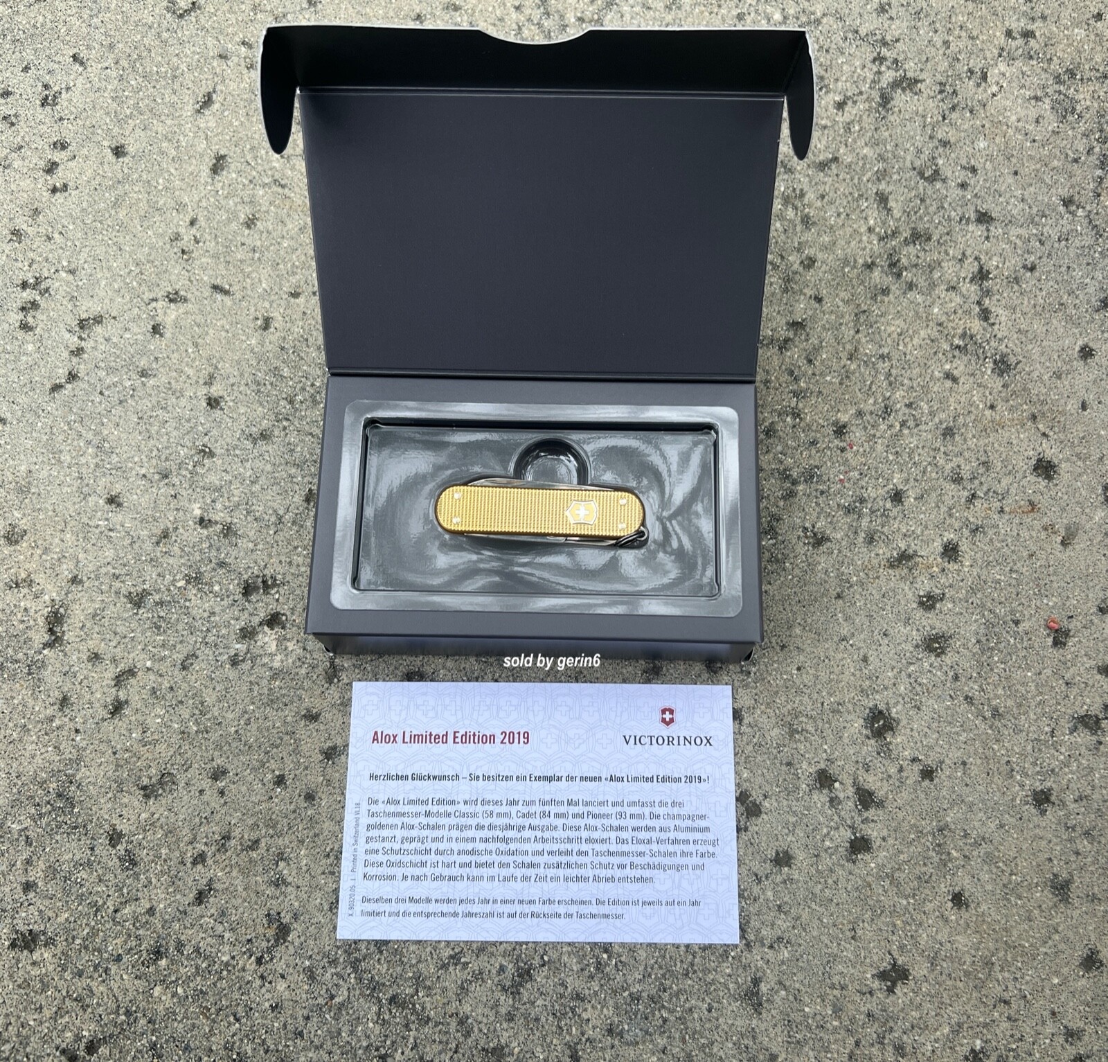 Swiss Army Knife, L.E. Champagne Classic Alox Victorinox 0.6221.L19 New In Box