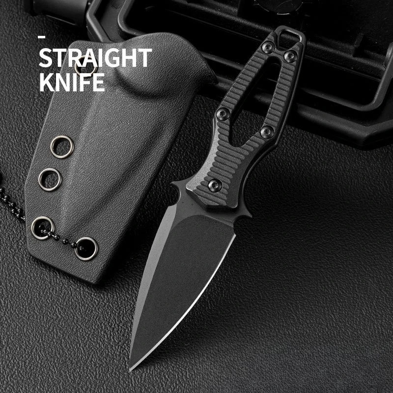 2025Outdoor Small Straight Knife EDC Tool High Hardness Stainless Steel camping