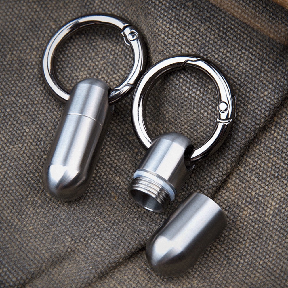 Keychain Organizer Pill Holder Case Camping Supplies Corrosion-resistant