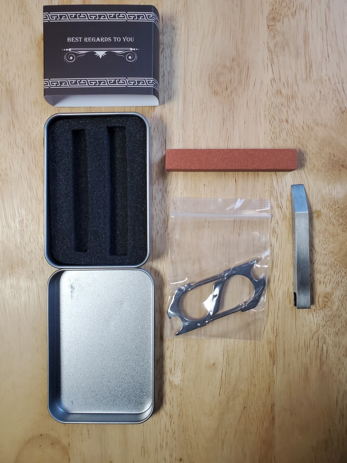 Custom pry bar tool, keychain, 2.75 in. prybar, multitool. Minimalistic -New-