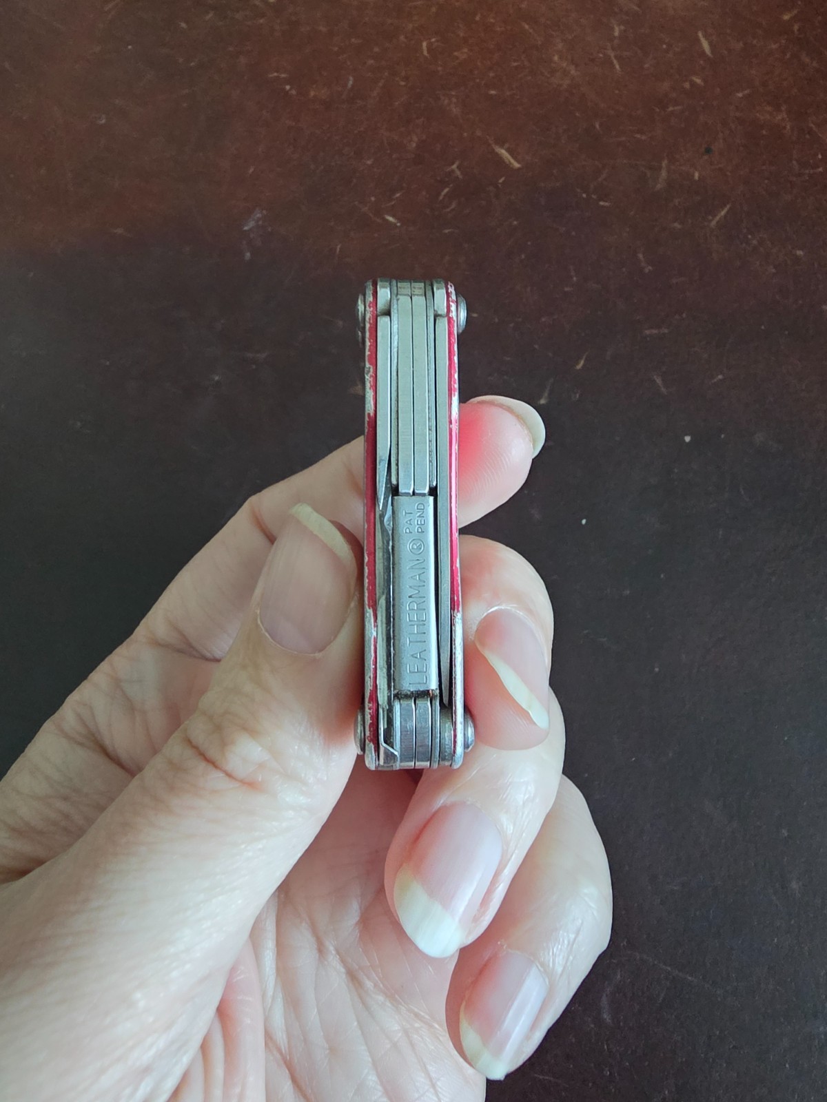 Leatherman Squirt S4 Red Multitool Keychain Good Condition 069h