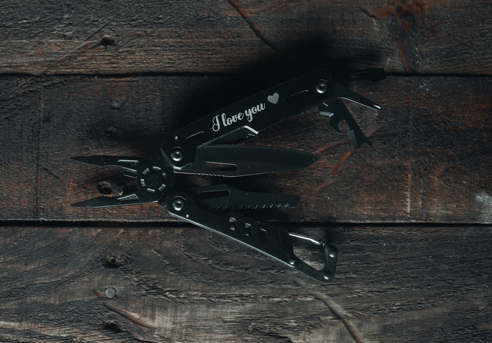 Personalized Multi-Tool Knife, 8-in-1 Stainless Steel, Anniversary Gift