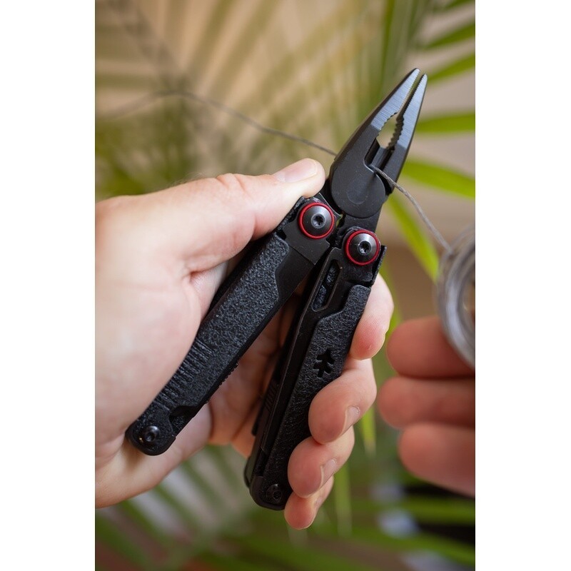 17 In 1 Multi Tool AUS 8 Steel Pliers Scissors Knife W/ Leather Sheath Non Slip