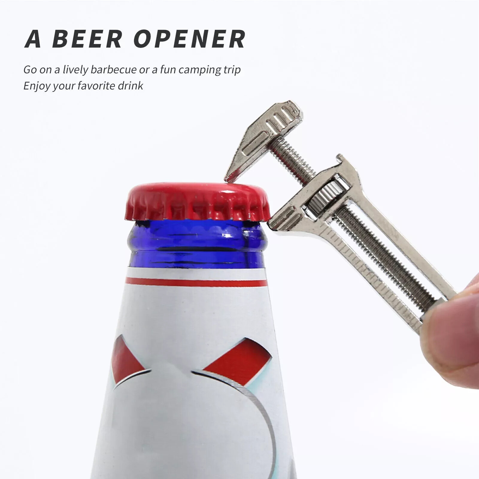 2× Multi-Purpose Adjustable Pocket Wrench Compact Titanium Screwdriver Tool US
