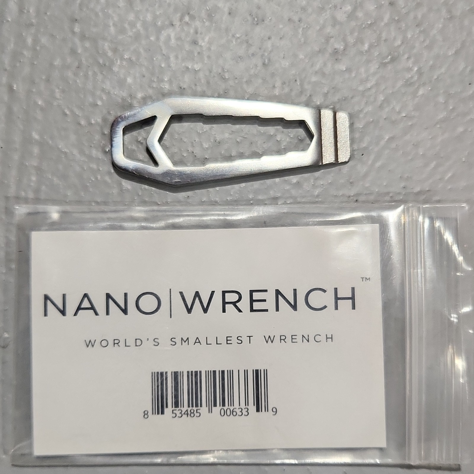 KeySmart Nano Wrench Multi-Tool World’s Smallest Metal Wrench Silver