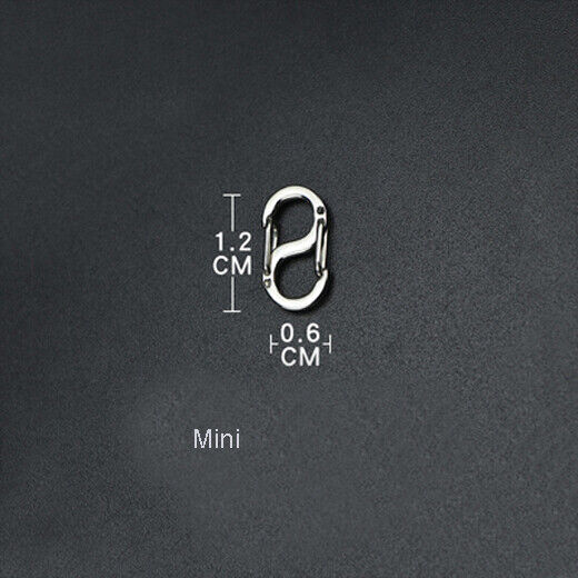 Titanium Alloy Hanging Buckle EDC 8-shape S-shape Hook Clasp For Keychain Ring