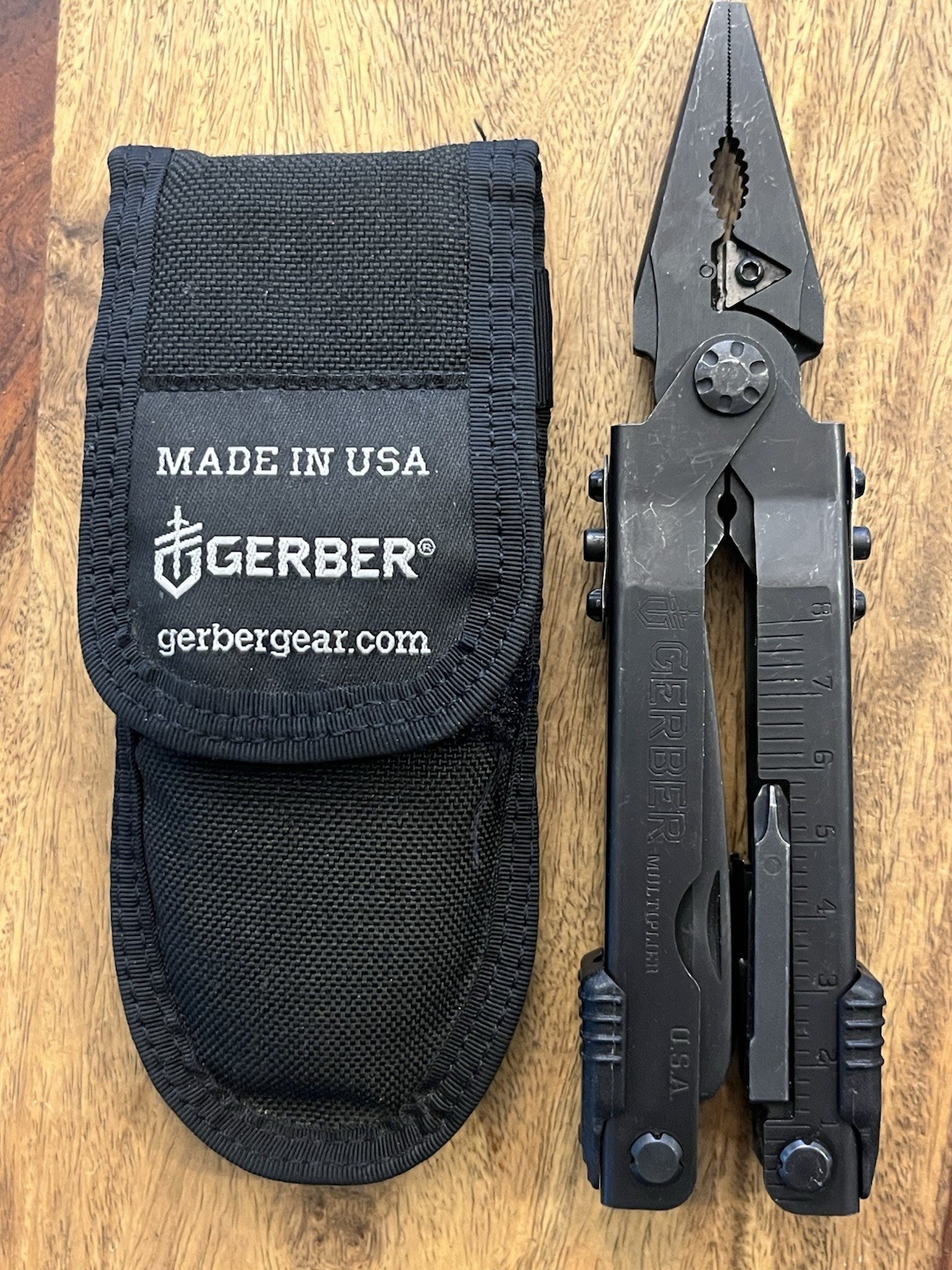 USA Gerber MP600-ST Sight Tool Multi Tool Military SUPER NICE w/Beautiful Sheath