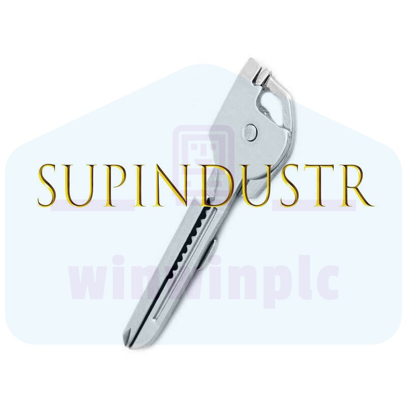 .1Pcs 6-in-1 Utili Key Tool Keyring Keychain Multifunction Stainless Steel