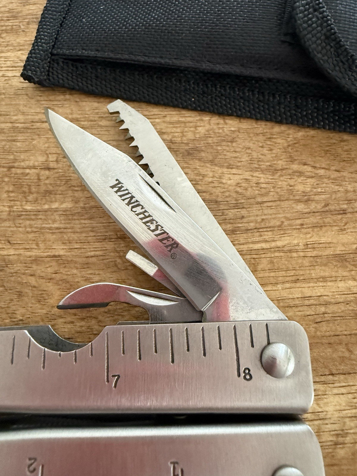 Winchester 9-in-1 Stainless Steel Multi-Tool Pliers 2in Straight Blade Sheath