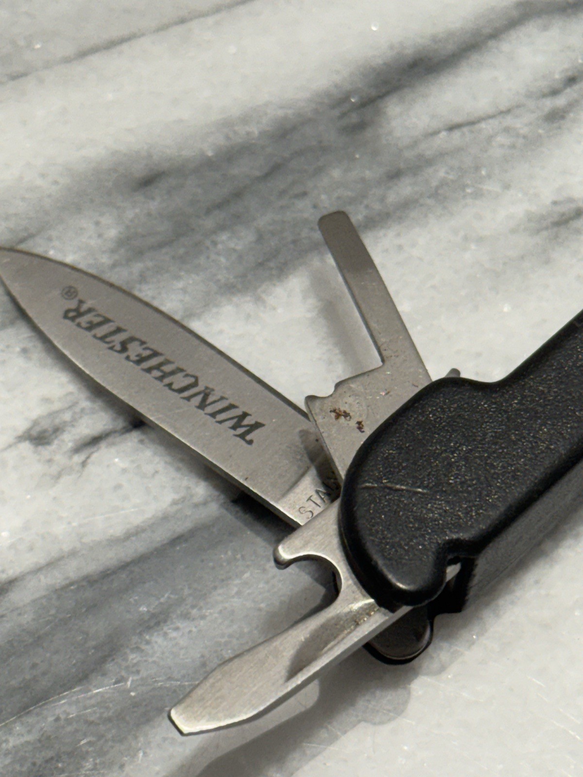 Winchester Mini 3” Multi-Tool Knife 8-in-1 Pocket Utility for Camp and Fishing