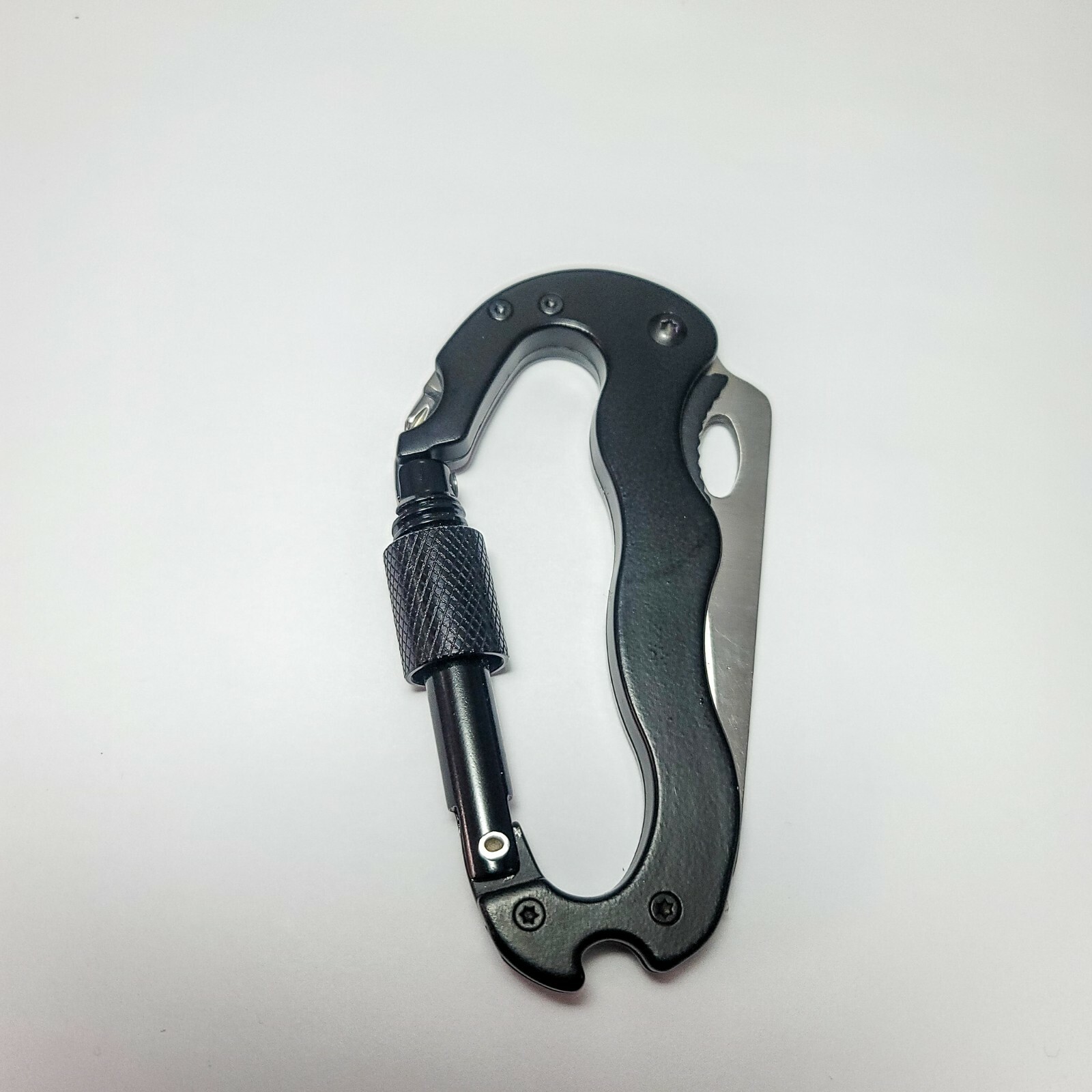 Sheffield Black Aluminum Wilco 4-In-1 Carabiner Multi-Tool